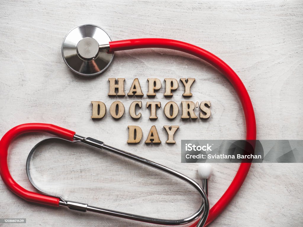 Happy Doctors Day Beautiful Greeting Card Isolated Background ...