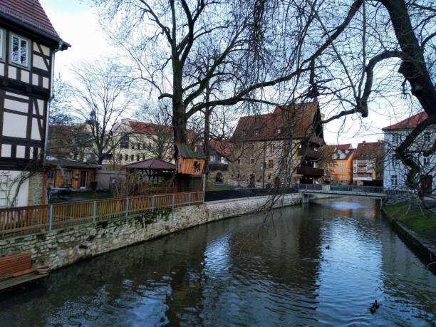 istock Calm river in the city 1208801664