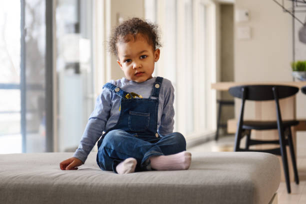 istock Beautiful mixed-race 2 years od girl 1208804326