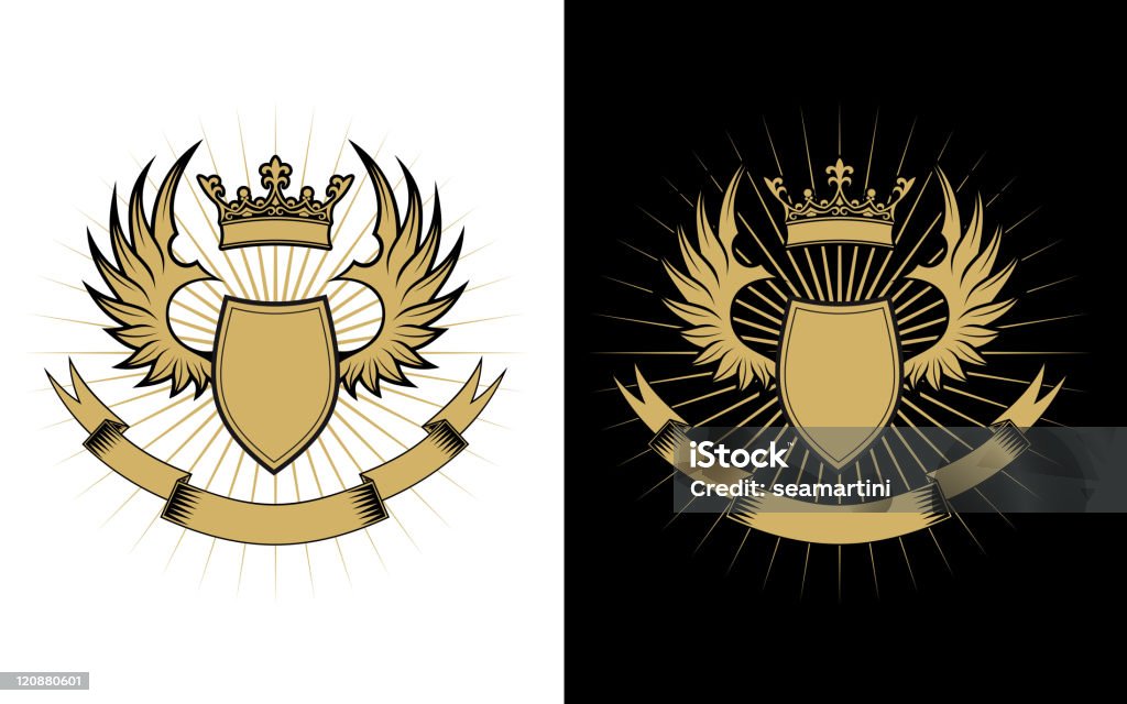 Heraldyczny symbol - Grafika wektorowa royalty-free (Abstrakcja)