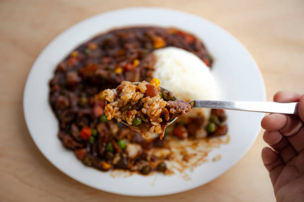 istock Korean food black bean sauce with rice 1208806088