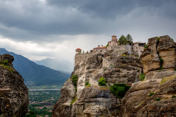 istock Landscape with Monasteries and Rock Formations in Meteora, Greece 1208807975