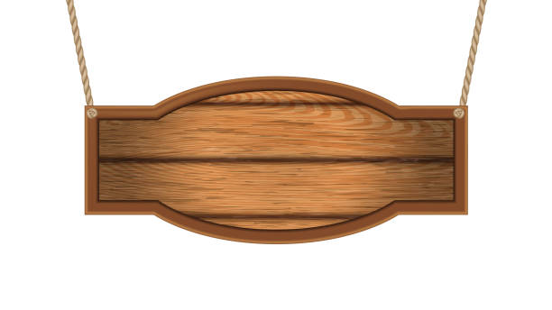 istock Vintage Western Saloon Wooden Nameplate Vector 1208811557