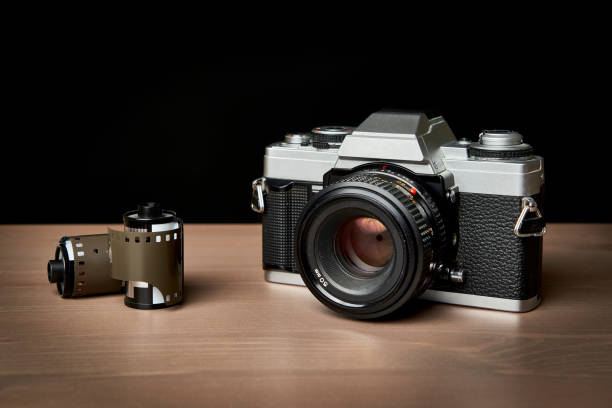 istock Vintage 35 mm Camera Retro Style 1208815594