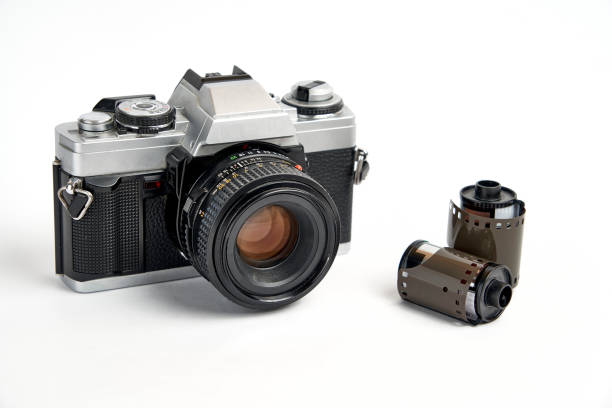 istock Vintage 35 mm Camera Retro Style 1208816219