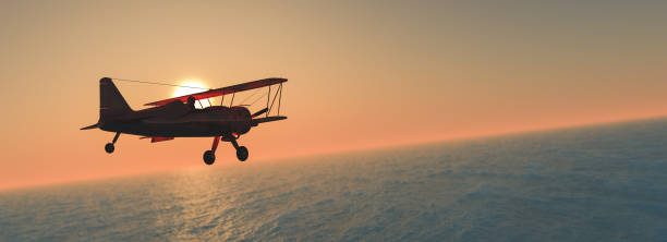 istock old airplane in the sky 1208819001