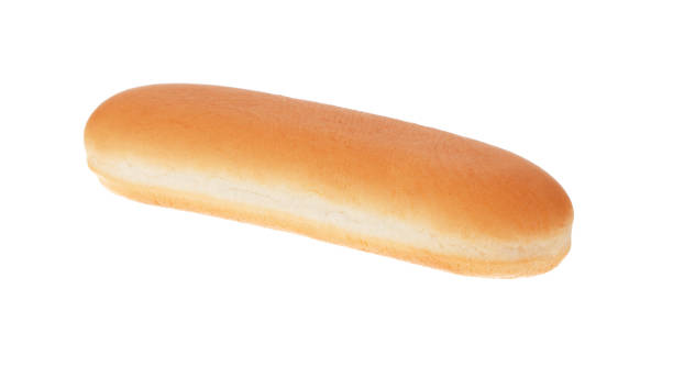 istock Hot dog buns isolated on white background. 1208822737