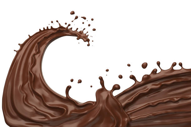 istock wave of Chocolate or Cocoa splash 1208824903