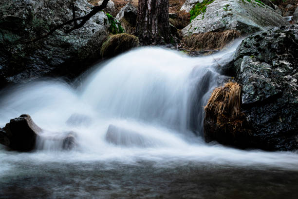 istock Long exposure of a little waterfall 1208826792