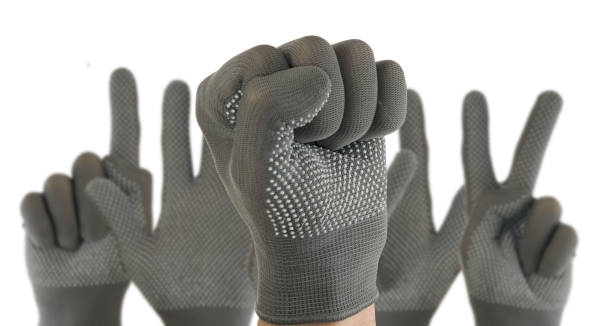 istock one to five fingers hand in glove on white background close-up 1208828270