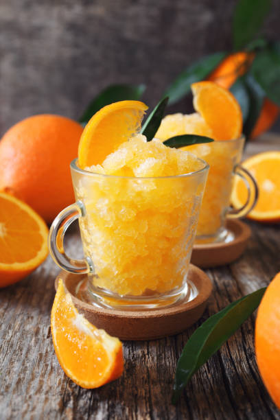 istock Orange granita, frozen summer dessert 1208829175