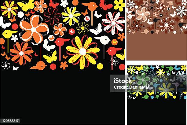 Satz Von Abstrakten Blumen Hintergründe Stock Vektor Art und mehr Bilder von Abstrakt - Abstrakt, Beige, Bildhintergrund