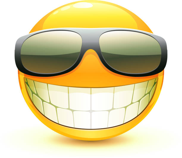 Black Emoji Emoticon Smile Stock Illustration - Download Image Now