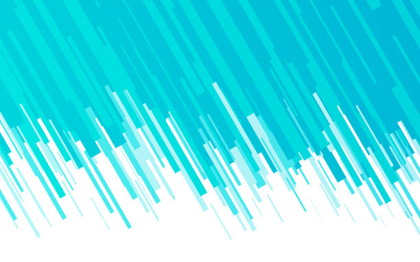 illustrazioni stock, clip art, cartoni animati e icone di tendenza di le linee blu fondono lo sfondo astratto - rain pattern striped water