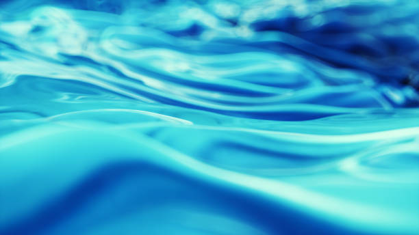 istock Abstract Wavy Background Closeup Aqua Blue 1208844572