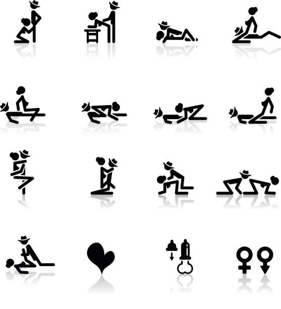 icons set sex-stellung - sex stock-grafiken, -clipart, -cartoons und -symbole