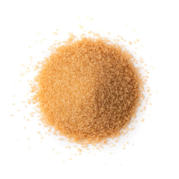 istock Raw Brown Cane Sugar Isolated on White Background 1208849781
