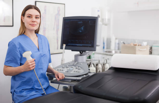 Female sonographer portrait