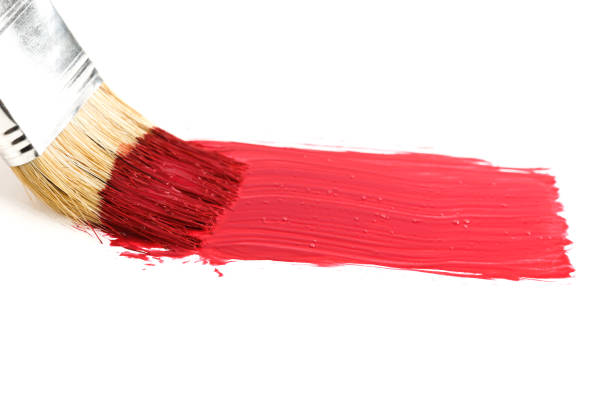 istock brush and stroke of red paint 1208856224