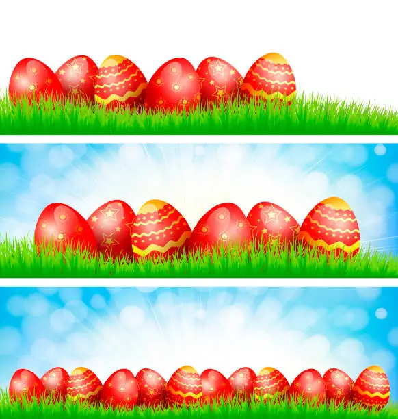 Vector illustration of Easter Banner