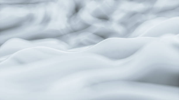 istock Abstract background closeup, wavy fluid ink White with depth of field 1208862023