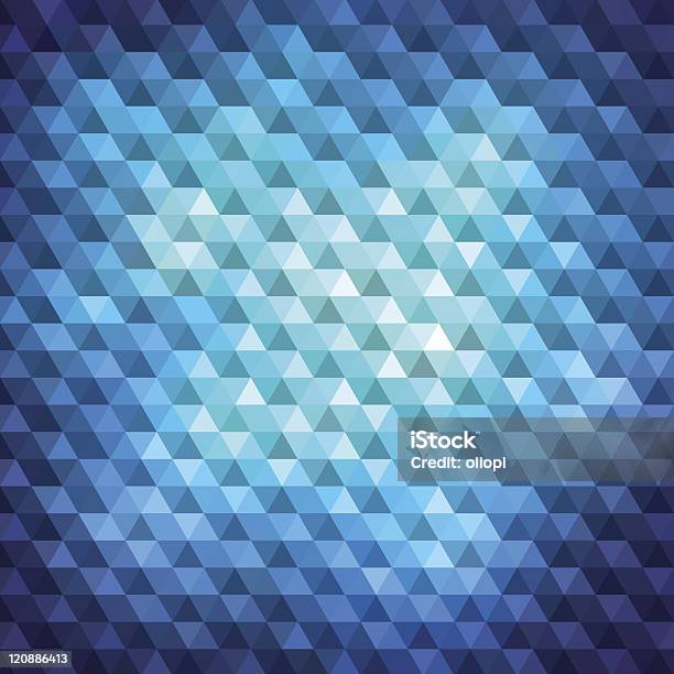 Blue Mosaic Background Stock Illustration - Download Image Now - Abstract, Backgrounds, Blue