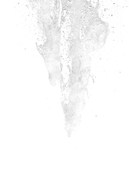 白い背景に孤立した滝 - collage digital composite textured nature ストックフォトと画像
