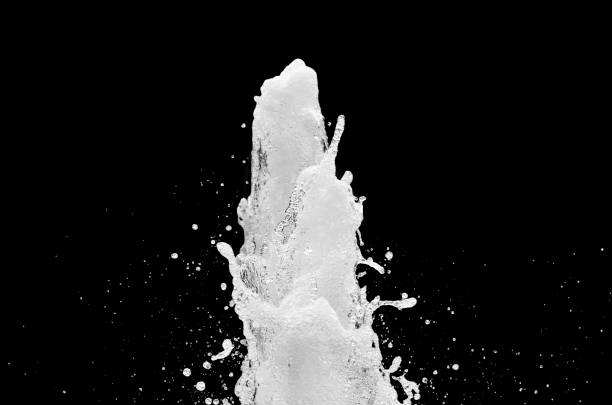 istock water splash isolated on the black background 1208869326