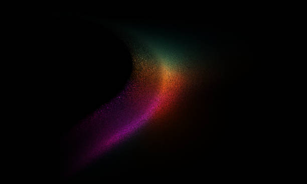 istock Black brush colorful  powder background 1208871731