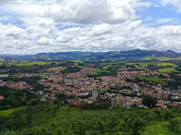 Panoramic view of Socorro city Socorro city stays in the state of Sao Paulo, Brazil. It is famous for being an adventure tourism destination. mantiqueira mountains stock pictures, royalty-free photos & images