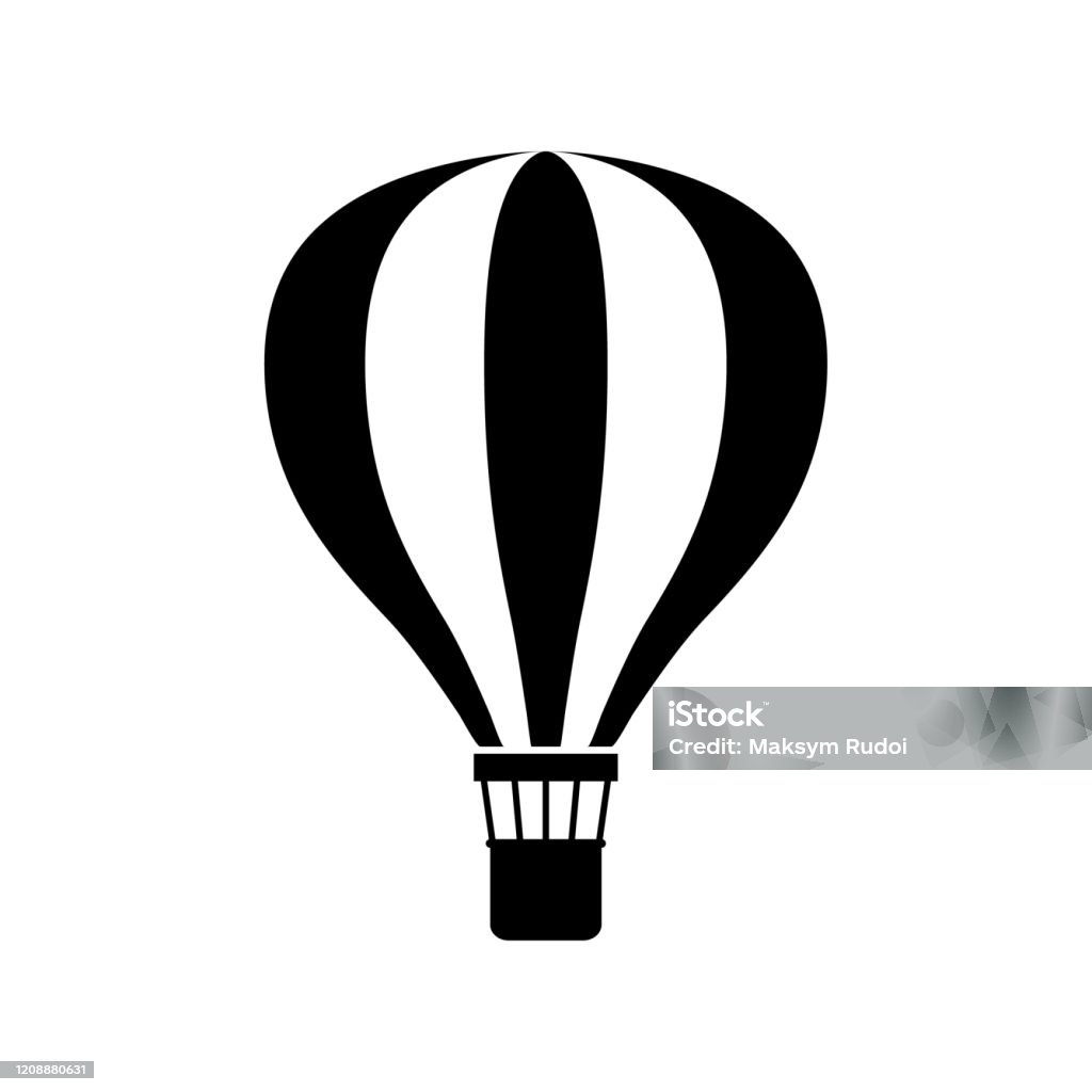Glimlach Induceren klok Hot Air Balloon Icon Logo Isolated On White Background Stock Illustration -  Download Image Now - iStock