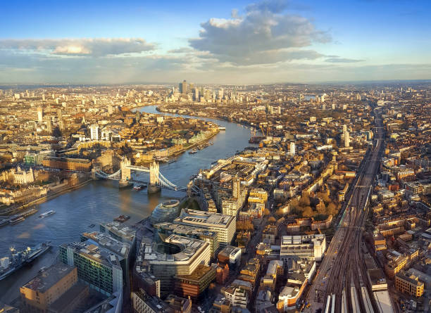 istock London city, aerial view. 1208882106
