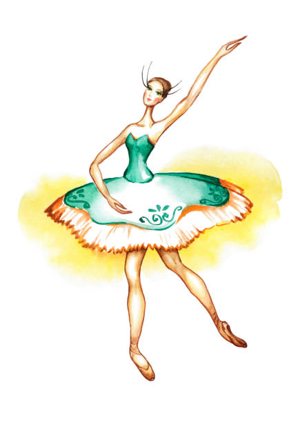 istock Dancing ballerina in a theatrical costume and pointe shoes 1208884257