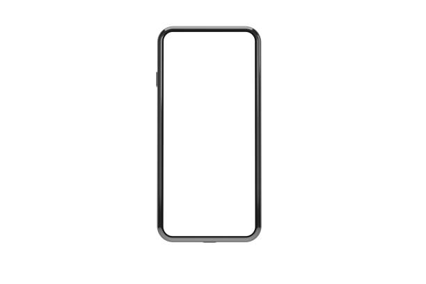 istock 3D Rendering Full Screen Phone Mock Up For Your Design on White 1208885599