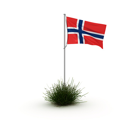 NORWEGIAN Flag - 3D Rendering