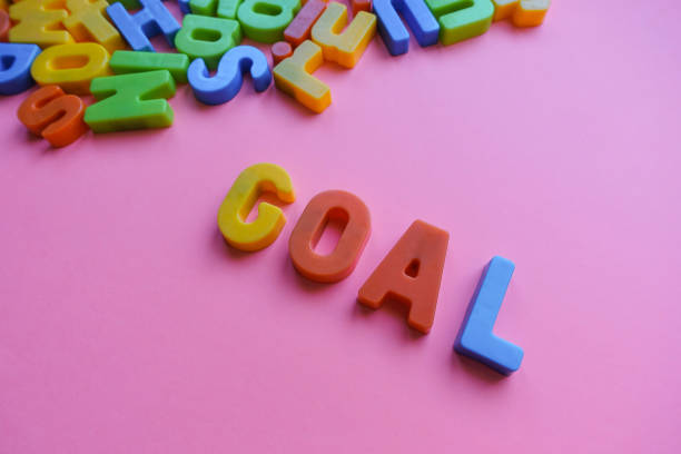 istock Goal concept, with colorful letters. 1208887505