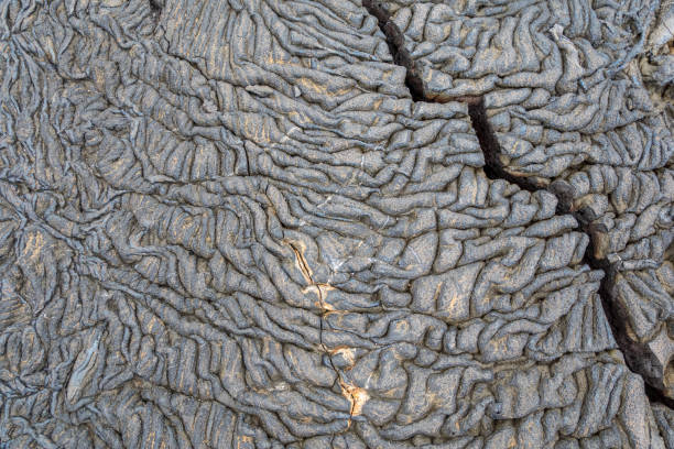 istock Mesmerizing lava rock formations on Santiago Island, Galapagos Islands, Ecuador 1208896694