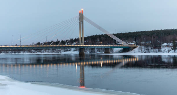istock Jatkankynttia Bridge, Rovaniemi, Finland 1208902227