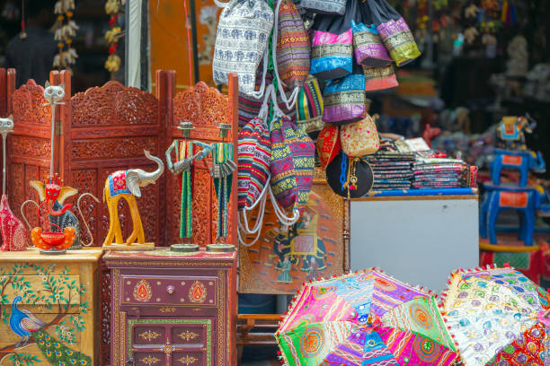 istock handmade Souvenirs in the merchant's shop 1208904406