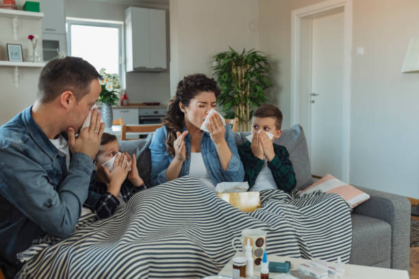 istock Family having fever 1208906223