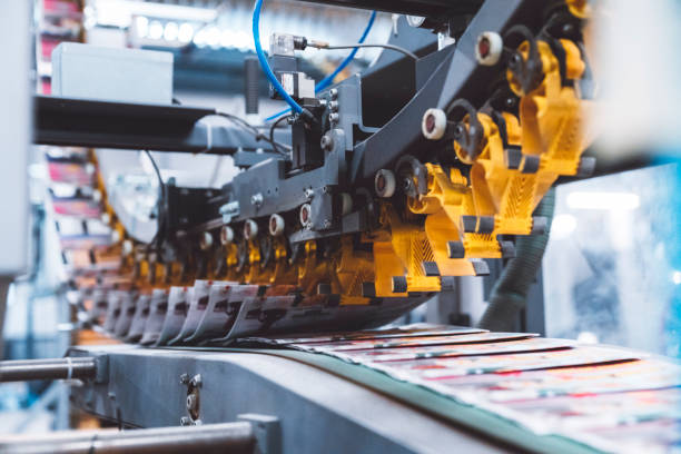 istock Yellow clamps dropping of magazines 1208909241