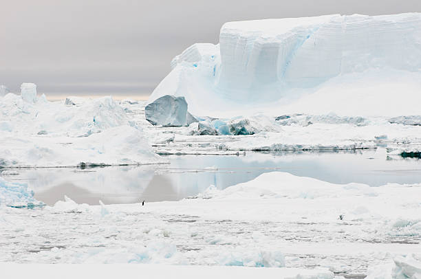 Inhospitable Antarctica stock photo