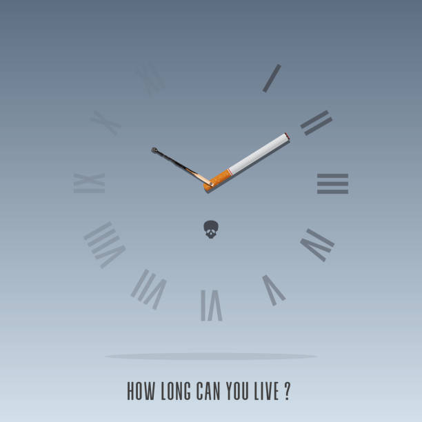 May 31st World No Tobacco Day infographic. No Smoking Day poster. Stop smoking awareness campaign. Round clock wall roman numerals concept. Vector May 31st World No Tobacco Day infographic. No Smoking Day poster. Stop smoking awareness campaign. Round clock wall roman numerals concept. Vector Illustration. anti tobacco day stock illustrations