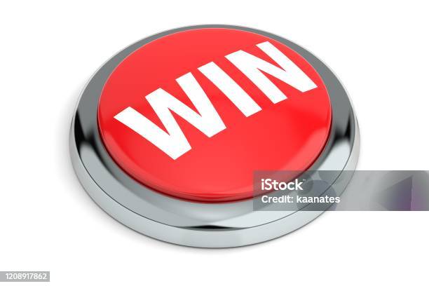 Red Win Symbol Red Win Button Stock Photo - Download Image Now - Red, Keypad, Push ...