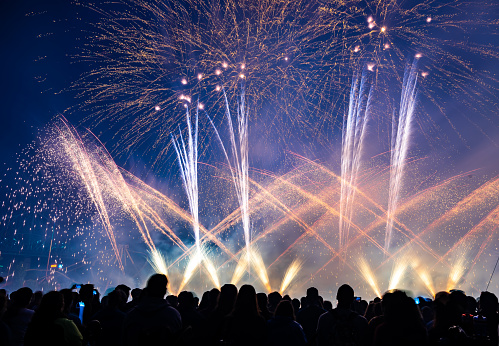 International fireworks festival at la Ronde Montreal Canada