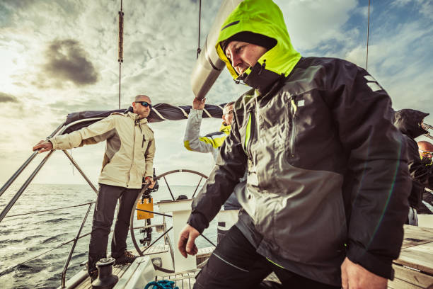 istock adventure friends on the sailing boat 1208922542