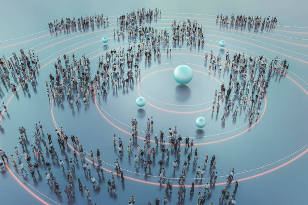 istock Crowds of people conceptual image 1208926324