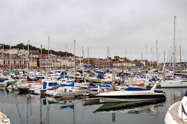 Marina at Saint Peter Port on the Isle of Guernsey Marina at Saint Peter Port on the Isle of Guernsey guernsey city stock pictures, royalty-free photos & images