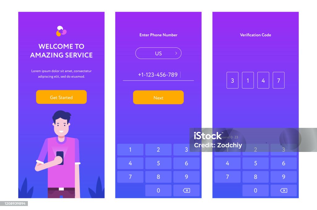 Verify Screen Examples Verificationscreensappui Copy Stock Illustration - Download Image Now ...