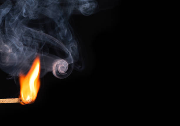 A match in a dark smoke room